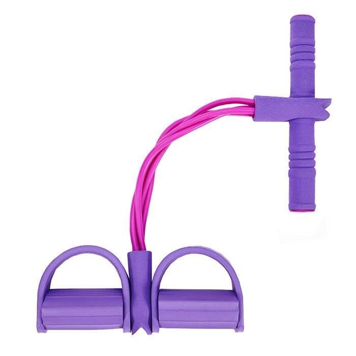 Tube Résistance exercice d'entraînement Bande Stretch Pilates 4 tubes Violet