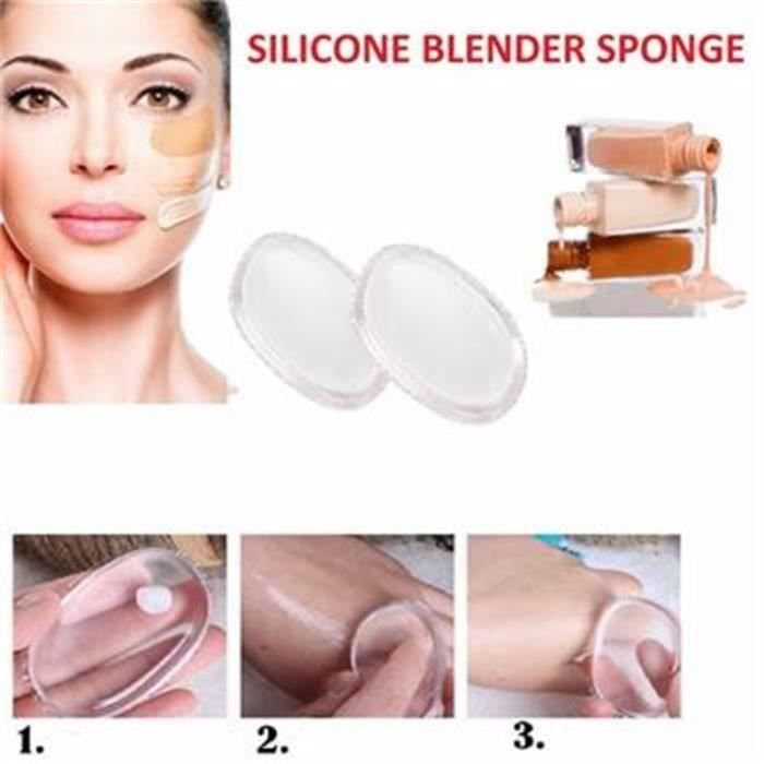 Beauty Silicone Maquillage Sponge Applicateur Foundation Blender Cosmétique Puff ToolMKK77