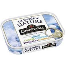 Sardine au naturel 135g Connétable