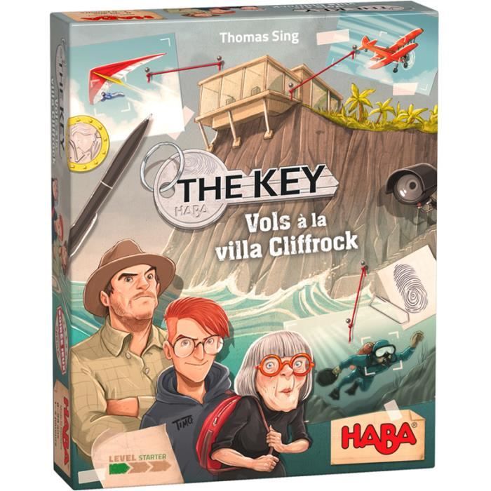 The Key - Vols à la villa Cliffrock - Jeux de société - Jeux pour la famille - Jeux de réflexion