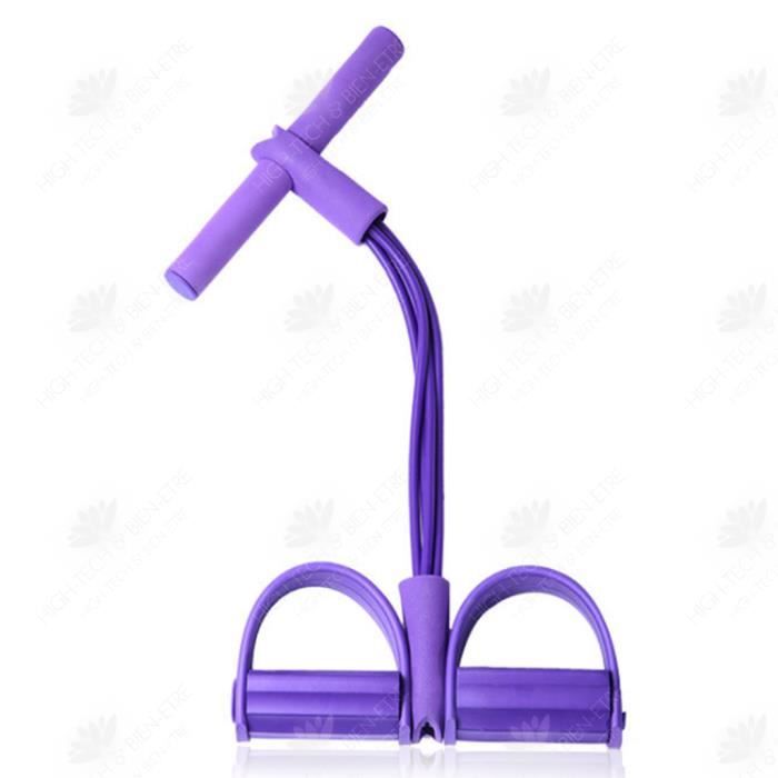HTBE® Extracteur de pédale sit-up fitness ventre taille corps sculptant machine de fitness entraîneur de pédale à quatre tuyaux