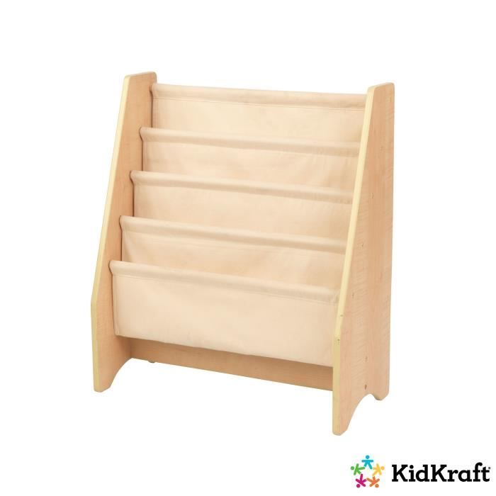 KIDKRAFT - Bibliothèque en bois pour enfants - Couleurs beige et bois naturel
