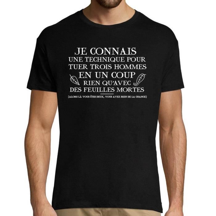 Kaamelott - Citation Perceval - Technique de Combat - T-Shirt Homme col Rond Humour Série TV