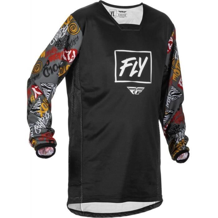 Maillot enfant Fly Racing Kinetic Fuel - noir/gris