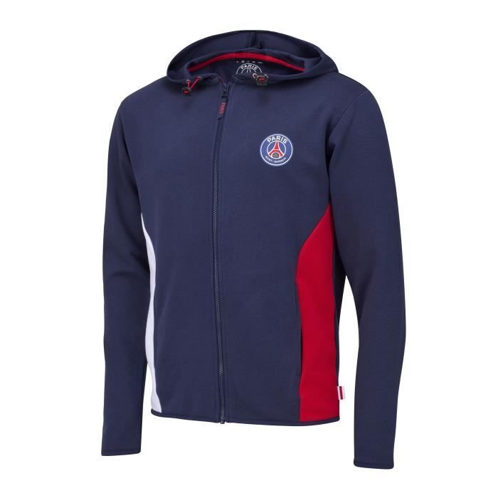 Sweat capuche zippé PSG - Collection officielle PARIS SAINT GERMAIN