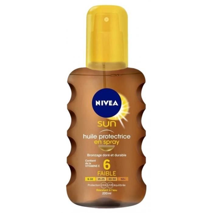 Nivea Sun Spray Huile Protectrice SPF6 200 ML (lot de 2)