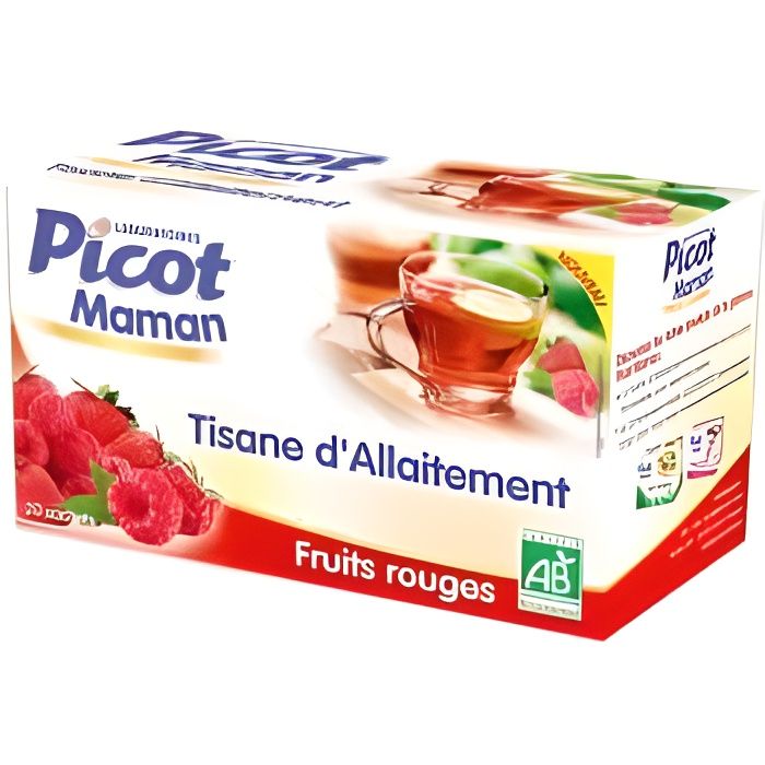 Picot Maman Tisane d'Allaitement Fruits Rouges Bio 20 sachets