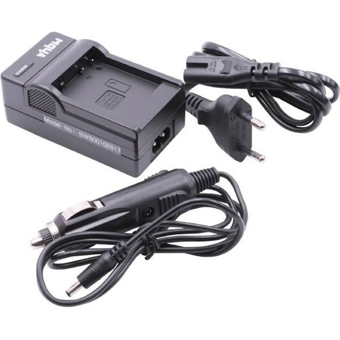 vhbw Chargeur de batterie compatible avec Panasonic Lumix DMC-GF5X, DMC-GX7, DMC-GX80, DMC-GX80H batterie appareil photo digital,