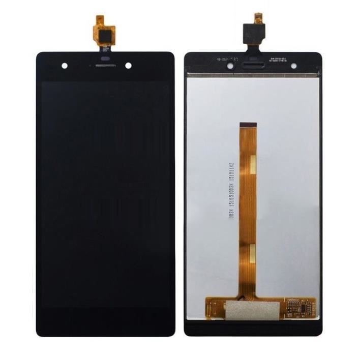 Ecran complet vitre tactile LCD pour Wiko Pulp 4G noir