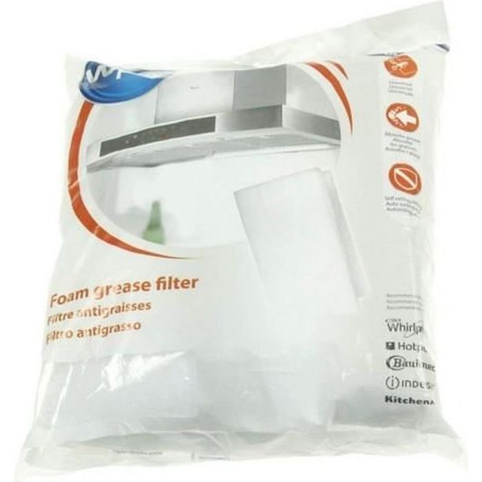 FILTRE A GRAISSE UNIVERSEL W-PRO 470 X 970 POUR HOTTE * Filtre à graisse universel pour hotte Dime