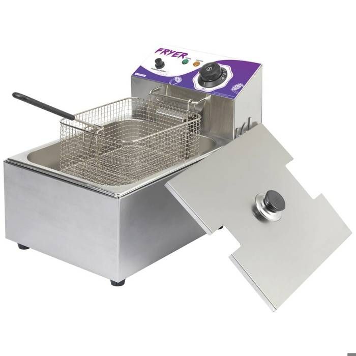 Friteuse electrique 6 l Friteuse voyant lumineux acier inoxydable