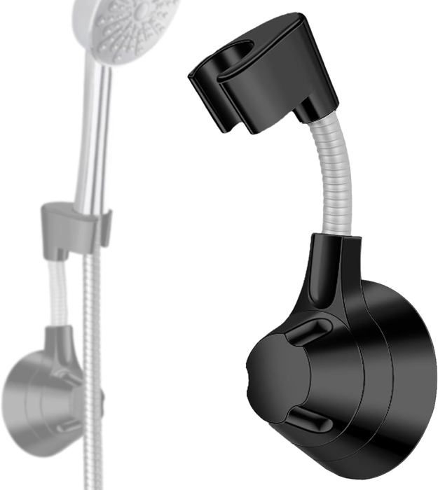 Support De Pommeau De Douche à Ventouse - Réglable, Sans Perçage, Pour Surfaces Lisses (carrelage, Verre…)
