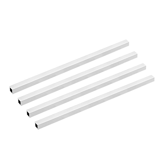 6063 Aluminium Tube Carré Tube 12mmx12mmx1mm Mur 300mm Sans Soudure