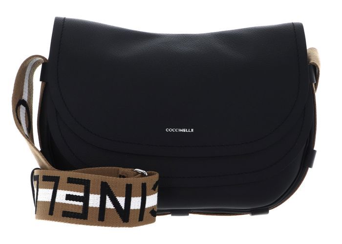 Sac à épaule Coccinelle Dew Patent - Cuir Verni Noir - Neuf Avec étiquettes