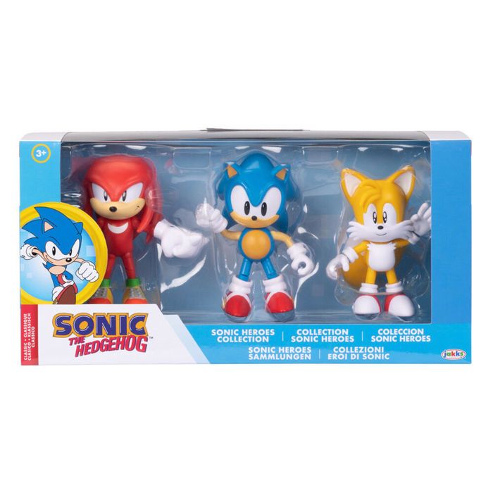 Figurine - JAKKS PACIFIC - Sonic the Hedgehog Classic - 3 poses - Multicolore - Plastique Figurine - JAKKS PACIFIC - Sonic the Hedgehog Classic - 3 poses - Multicolore - Plastique