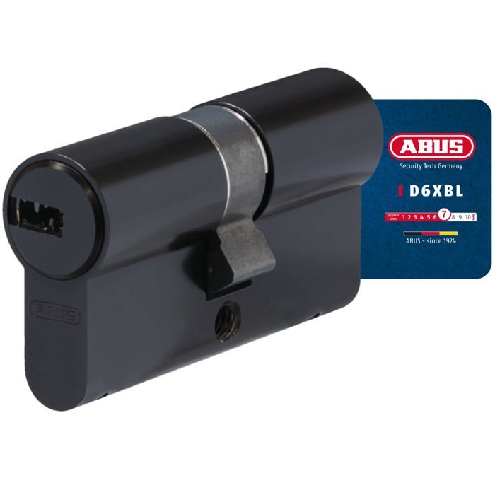 Piece detachee securite maison Abus 968044 Cylindre profilé D6XBL 3040 avec carte de code et 5 clés