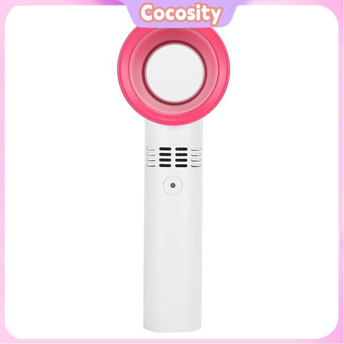 Cocosity Refroidisseur à main Mini ventilateur portatif sans lame rechargeable USB portable informatique ordinateur Blanc lait - Cocosity