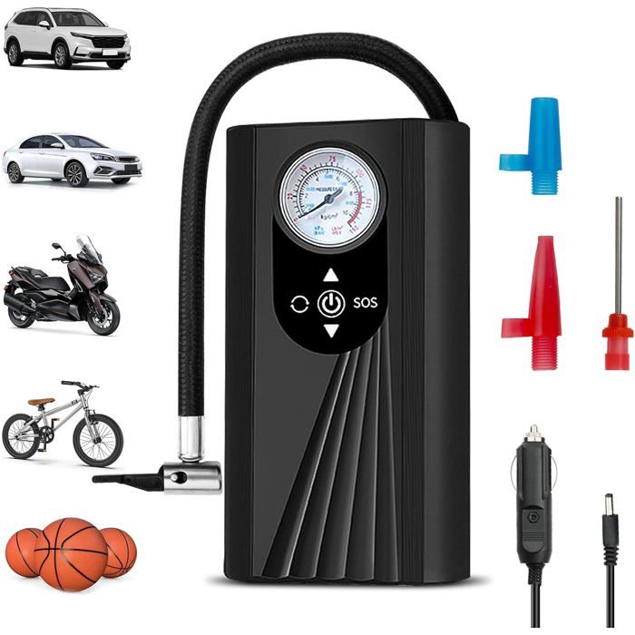 Pompe à Vélo Compresseur INGCO MPP3201 – Avec Manomètre – Auto, Moto, Vélo