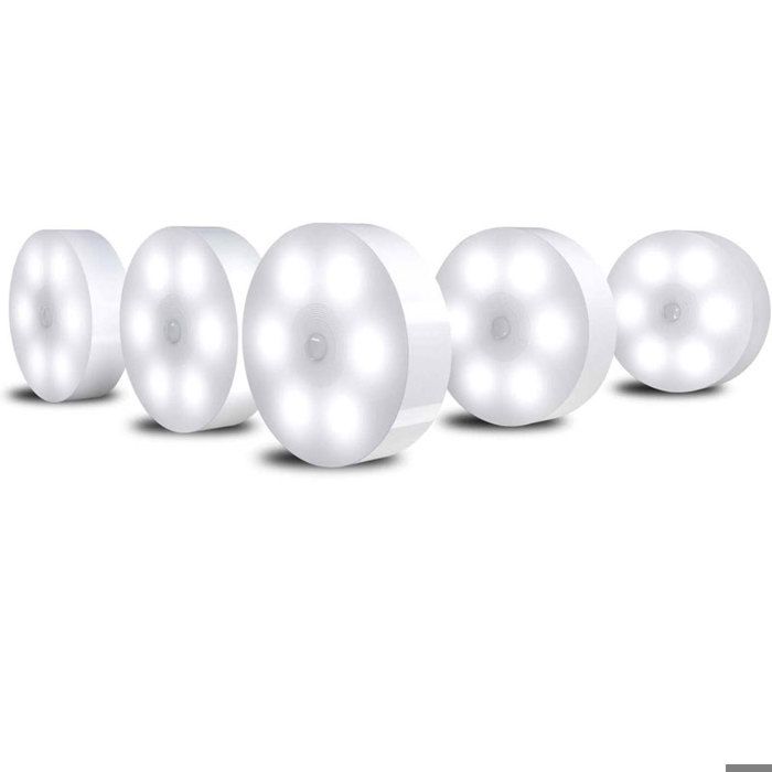 Veilleuse sans fil rechargeable avec détecteur de mouvement à coller partout applique murale intelligente pour couloir pP174