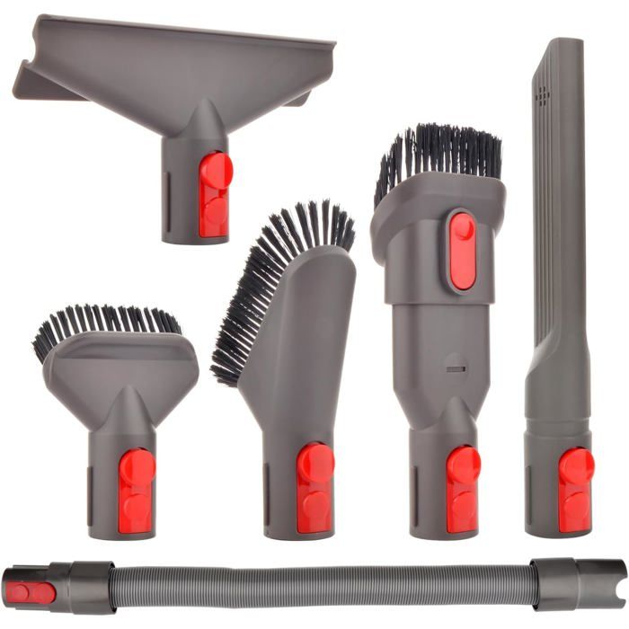 Buse Brosse Accessoires Kit avec Tuyau Extensible pour Dyson V7 V8 V10 V11 V11 SV10 SV11 SV14 Aspirateur Quick Release Nettoyage