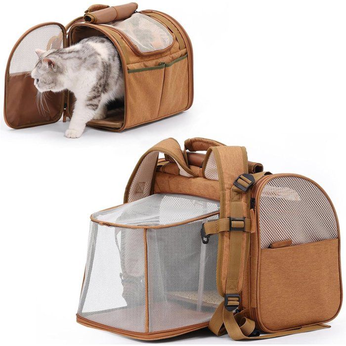 Sac de transport pour chien et chat - Jusquà 4 5 kg - Marron