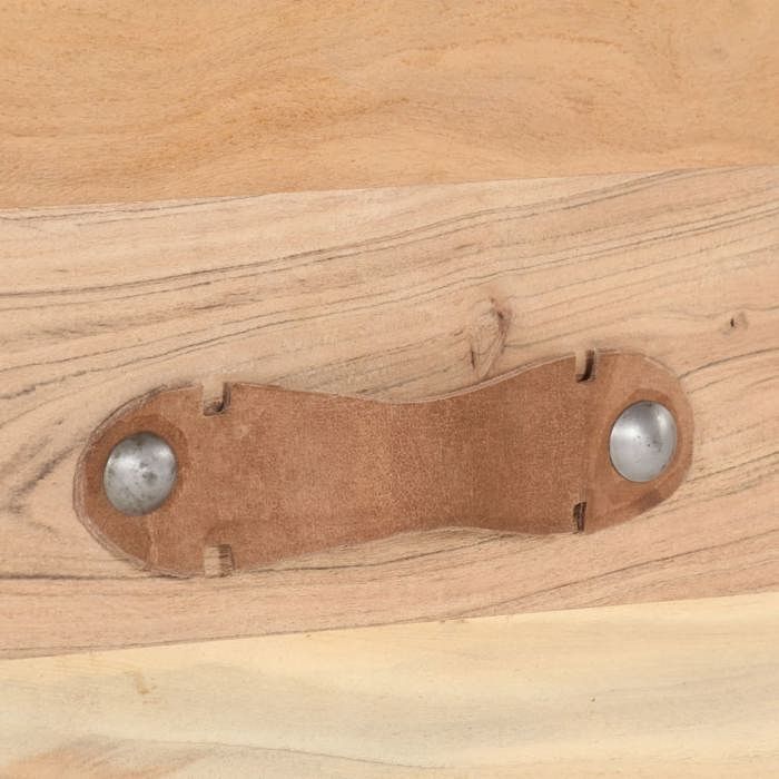 Petite Table basse - NANAS - Anti lhumidité - Table à revues - 90x50x35cm - Bois de récupération massif 85473966