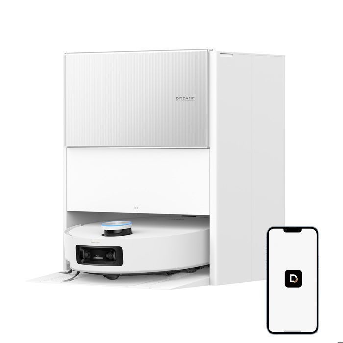 RECONDITIONNÉ - Dreame - Aqua10 Ultra Roller Blanc - Aspirateur robot Laveur - 30 000Pa – Serpillère Extensible 80-90 % neuf B2