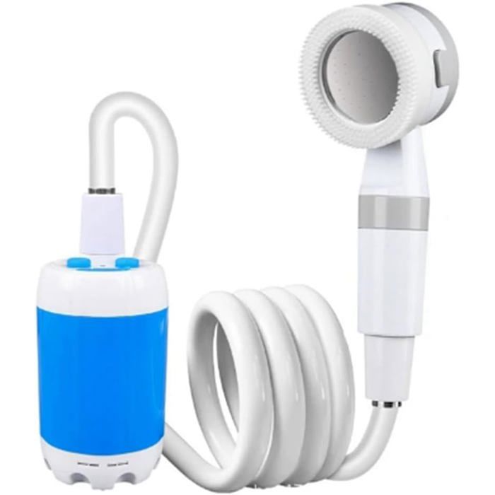 Pompe de douche de camping rechargeable - Débit réglable pour les voyages