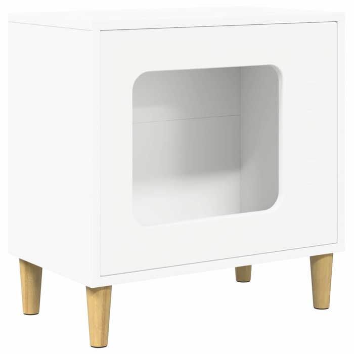 Maison pour chat - UU - 51x30x52 cm - Blanc - bois dingénierie - Charge maximale 60 kg 50899 Maison pour chat - UU - 51x30x52 cm - Blanc - bois dingénierie - Charge maximale 60 kg 50899