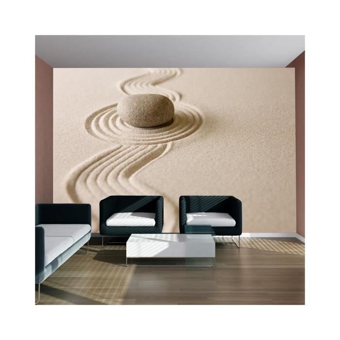 Papier Peint Zen Sand Garden - Dimension - 300x231. - Cdiscount Bricolage
