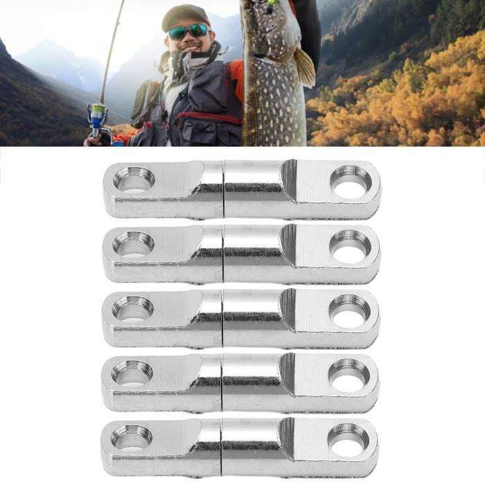 HERCHR 20 Pièces Émerillons Pêche 3 Voies – Cuivre, 35-418 Lb, Rotations 360°, Anti-Torsion, Eau Douce/Salée