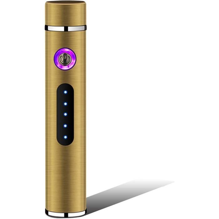 Briquet à Arc Électrique USB Rechargeable - Sans Flamme, Coupe-Vent Et Rotation 360°