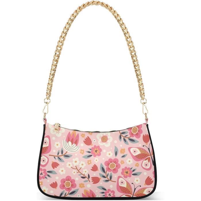 Sac à 2025 main motif fleur