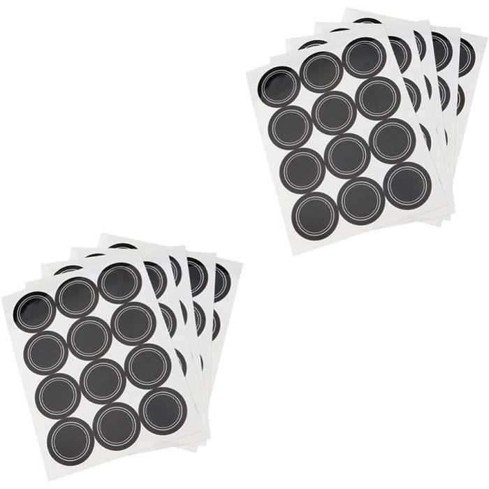 Lot De 240 étiquettes Autocollantes Réutilisables Pour Tableau Noir Et