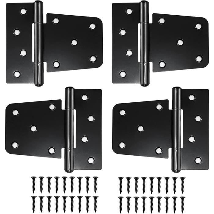 Lot De 171 Charnières Résidentielles Acier Satiné, Tailles 4x4 Et 3.5x3.5 Pouces