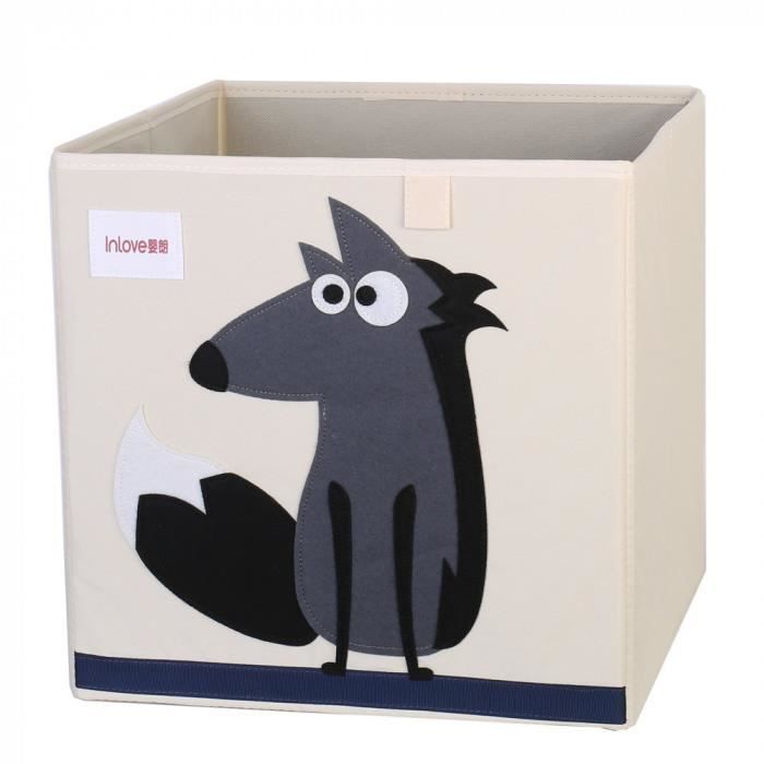 Version 9 Cube Oxford Tissu Animal Broder Boite De Rangement