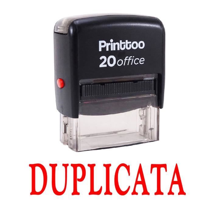 Printtoo rubber stamp duplicata self inking stamp stationary office