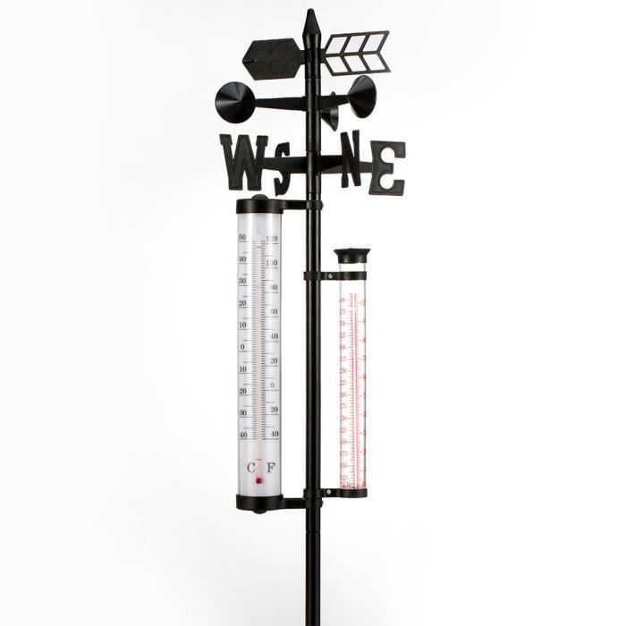 Kit de Station Météo Thermomètre Pluviomètre Girouette extérieure
