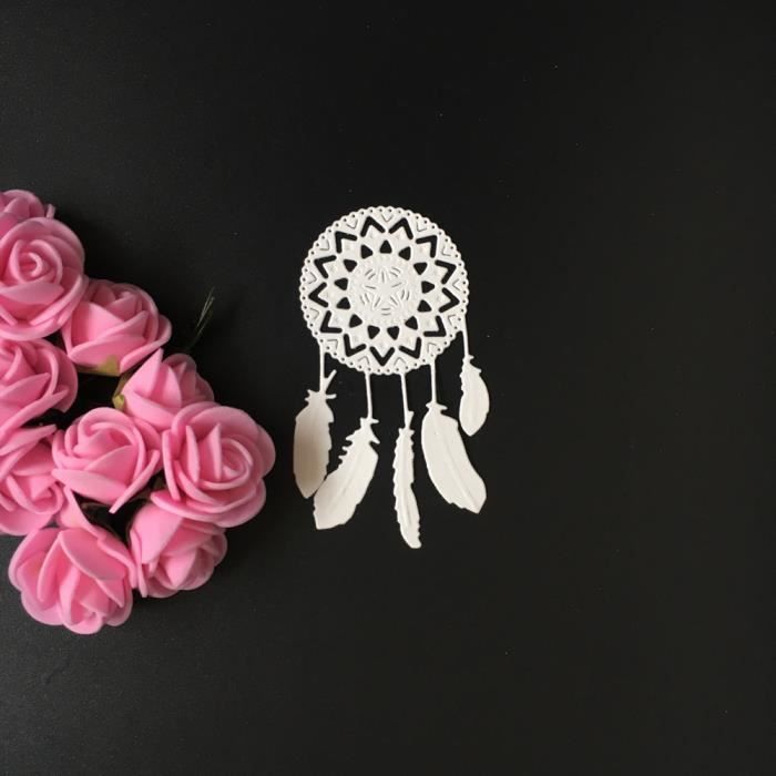 Boucles d'oreilles plumes métal Coupe Dies Stencil bricolage