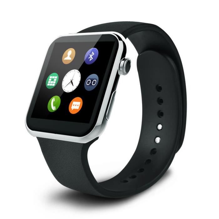 Smartwatch A9 Bluetooth montre Smart watch pour Apple iPhone et Samsung Android telephone relogio inteligente reloj smartphone montr Cdiscount Telephonie
