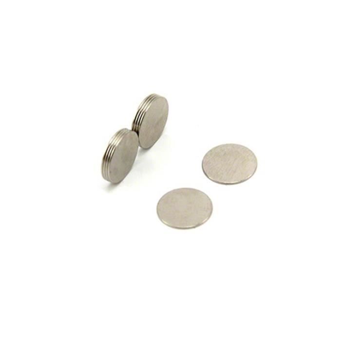 Sign - 10 Aimants - 0,9 cm de diamètre - argent
