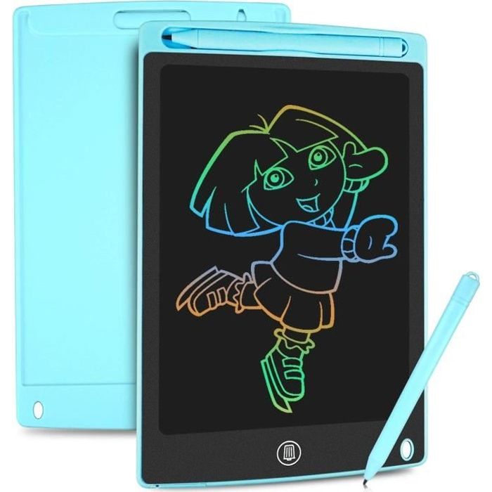 Damcyer Tablette Dessin Enfant, 8.5 Pouces Tablette D'Écriture LCD,  Tablette Graphique pour Enfants avec Bouton de Suppression Et Interrupteur  de