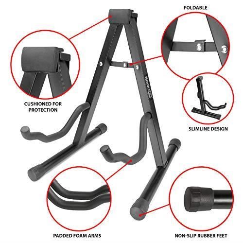 RockJam Support pliable pour guitares RJGS01