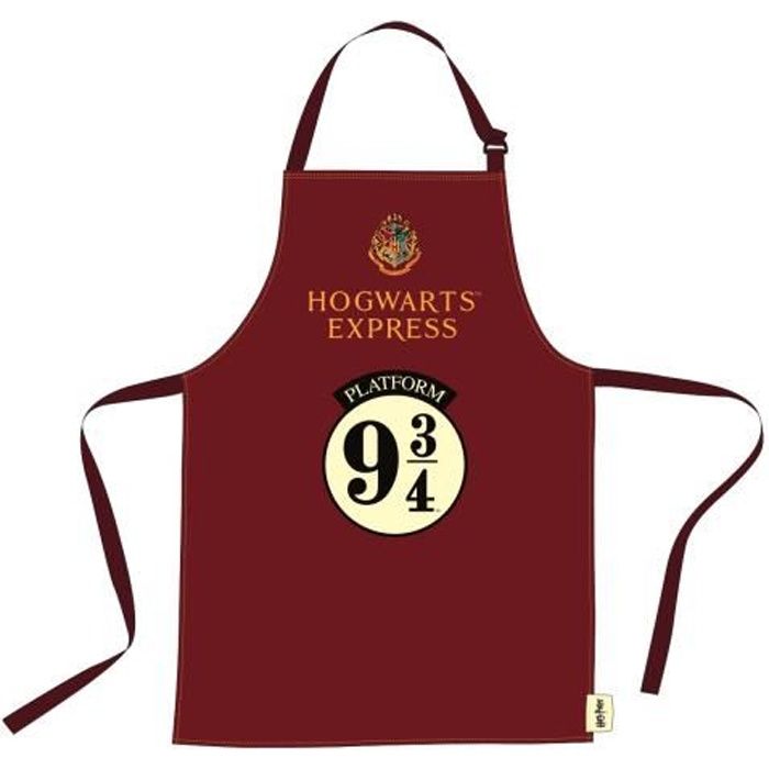 tablier harry potter hogwarts express 9 3 4 rouge cdiscount maison