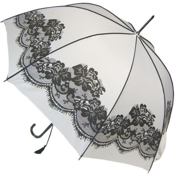 Parapluie Vintage Motif Bleu Et Orange - 85 Cm - Occasion Très Bon état - Pièce Unique