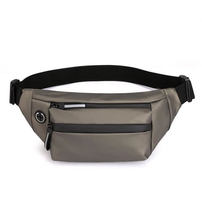 Pochette De Ceinture De Téléphone Portable FONGWAN Etanche Tactique Sac Banane, 6.5 - Noir