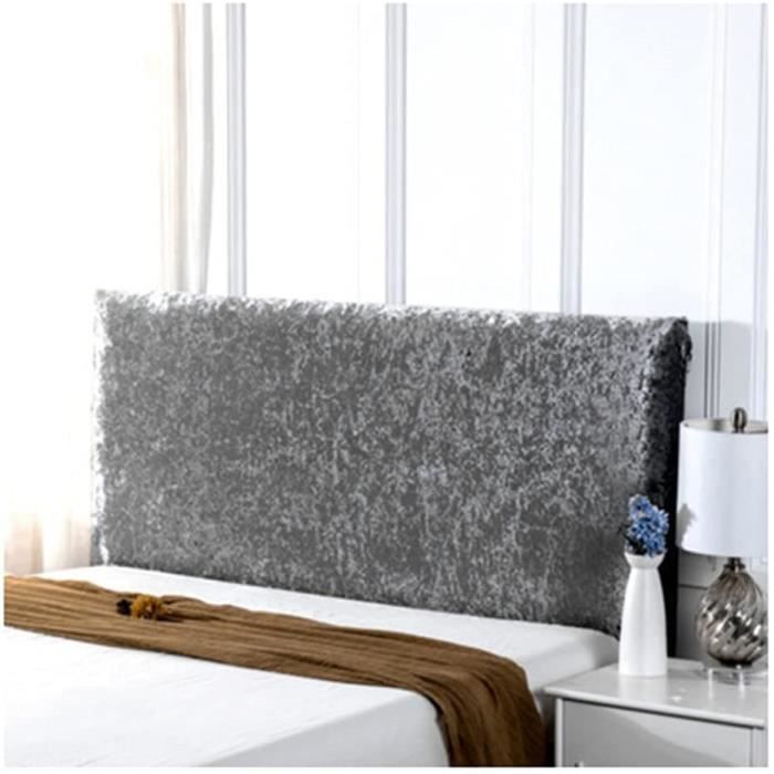 Caijin Housses De Tête De Lit, Tissu Velours Stretch Doux, Protecteur