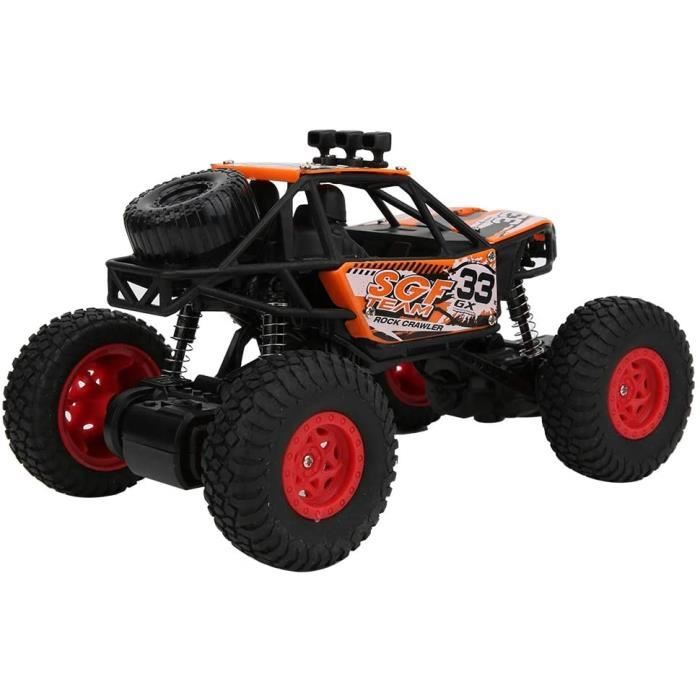 Voiture Télécommandée Tout-terrain 4 Roues Motrices Véhicule RC Enfants Échelle 1:14 avec Roue Arrière 45°, Voiture de Course Grande Vitesse Réglable 42 km/h, pour Garçons, Filles 8 Ans et Plus
