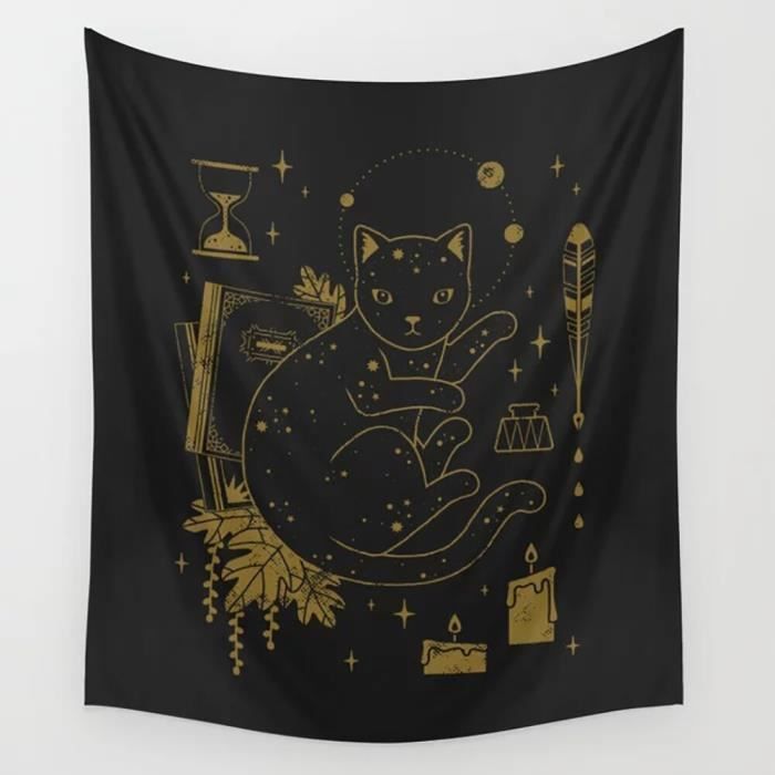 HLXZMCVBT Loup 3D Effet Tapisserie Décoration Murale Tapisserie Murales