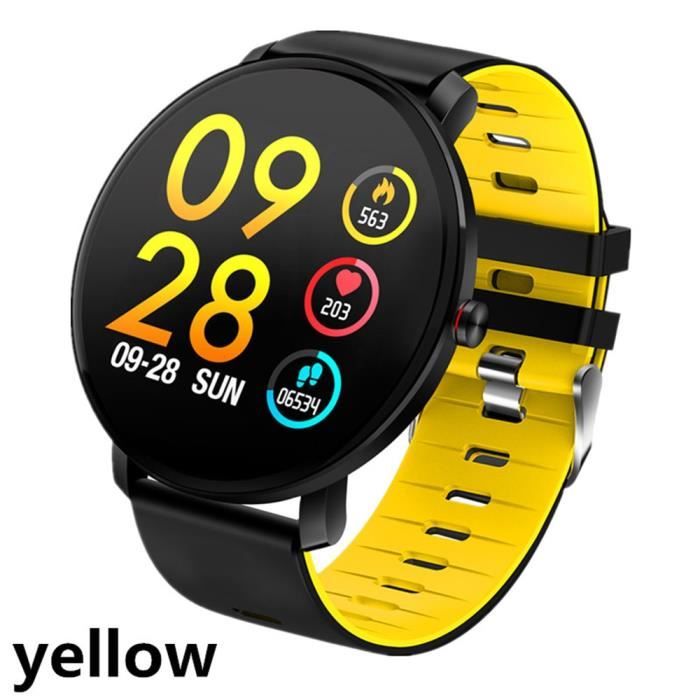 Montre connectée,Pour Xiaomi Redmi Note 9 Pro- Note 9S -Mi Note 10 Lite  montre intelligente IP68 Bracelet intelligent - Type yellow - Cdiscount  Téléphonie